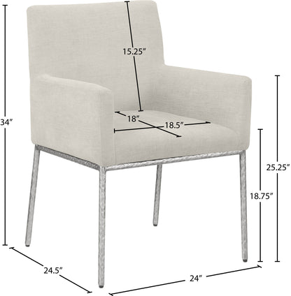Reeves - Dining Chair With Silver Legs (Set of 2)