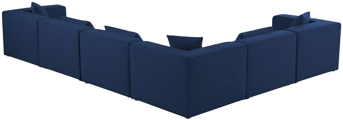 Cube - Linen 6 Piece Modular Corner Sectional