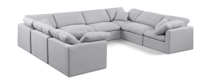 Indulge - Linen 8 Piece Modular Sectional