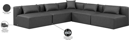 Cube - 5 Piece Modular Corner Armless Sectional
