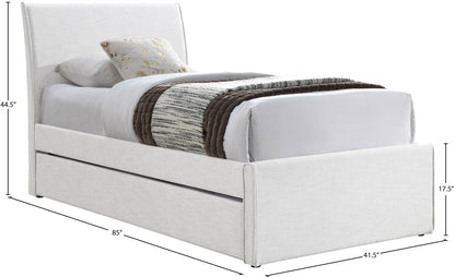 Myles - Linen Twin Trundle Bed