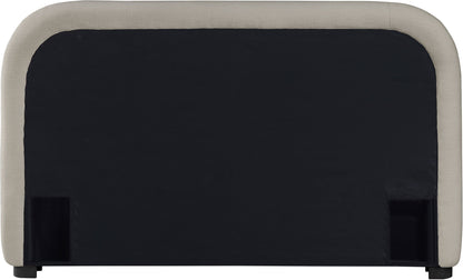 Vaughn - Chenille Bed With Black Base