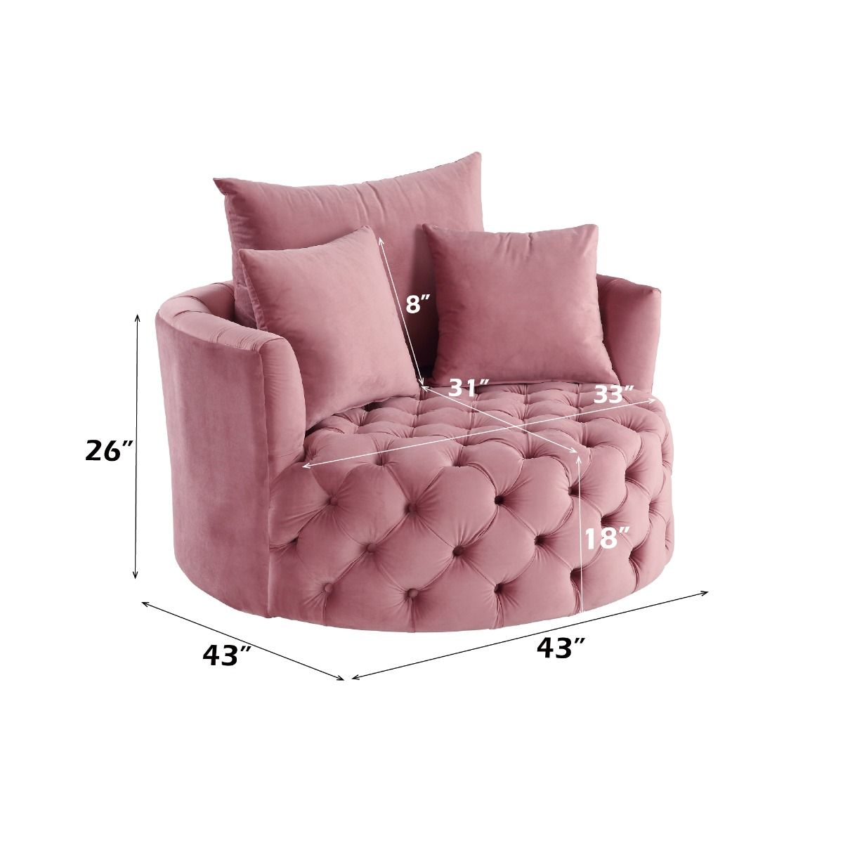 Zunyas - Accent Chair w/Swivel