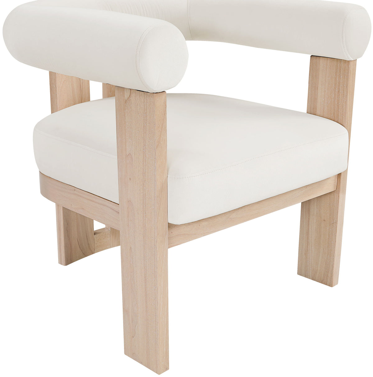 Arienzo - Performance Fabric Upholstered Accent Chair - Natural Base