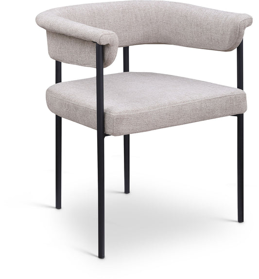 Malin - Linen Dining Chair (Set of 2) - Taupe