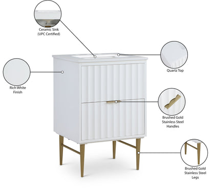 Modernist - Bathroom Vanity With Gold Legs