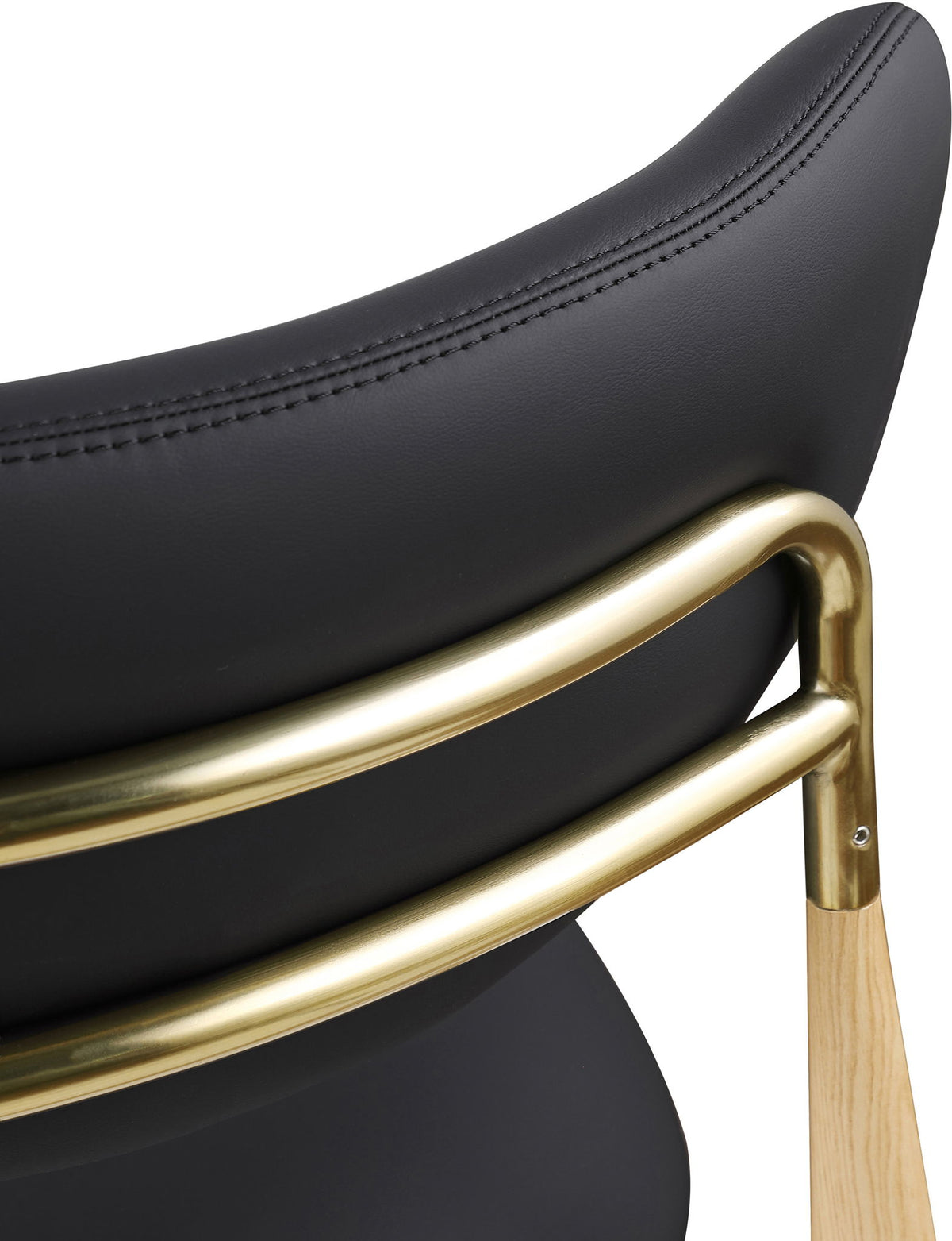 Ronda - Vegan Leather Upholstered Dining Side Chair - Natural Legs