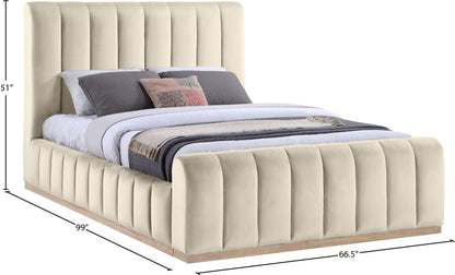 Amara - Velvet Bed