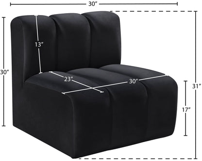 Arc - Velvet Straight Chair