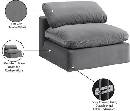 Comfy - Velvet Armless Chair