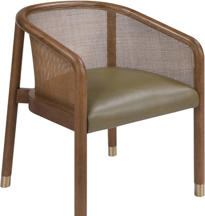 Sylvan - Vegan Leather Dining Chair (Set of 2) - Brown Frame