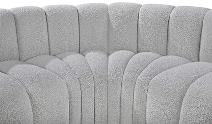 Arc - Boucle Fabric 7 Piece U-Shaped Modular Sofa