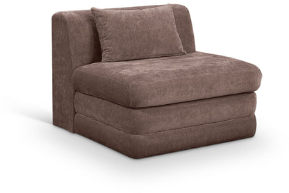 Stellar - Chenille Fabric Upholstered Modular Armless Chair