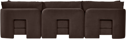 Hammond - Velvet Performance Fabric Upholstered 3 Piece Sofa