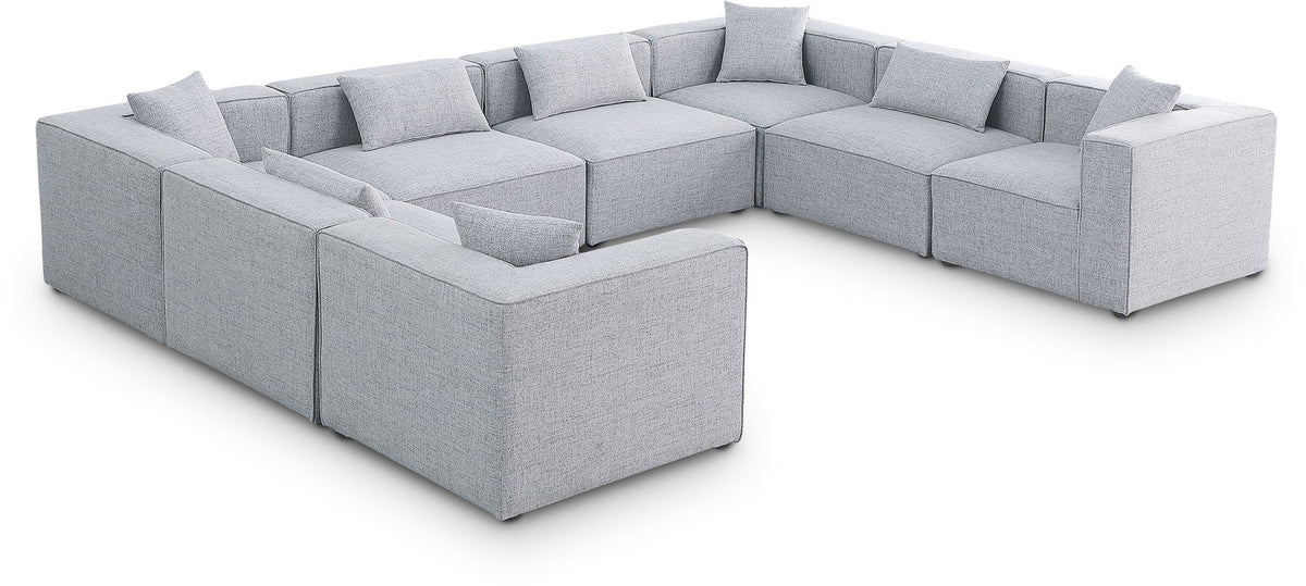 Cube - Linen 8 Piece Modular Sectional