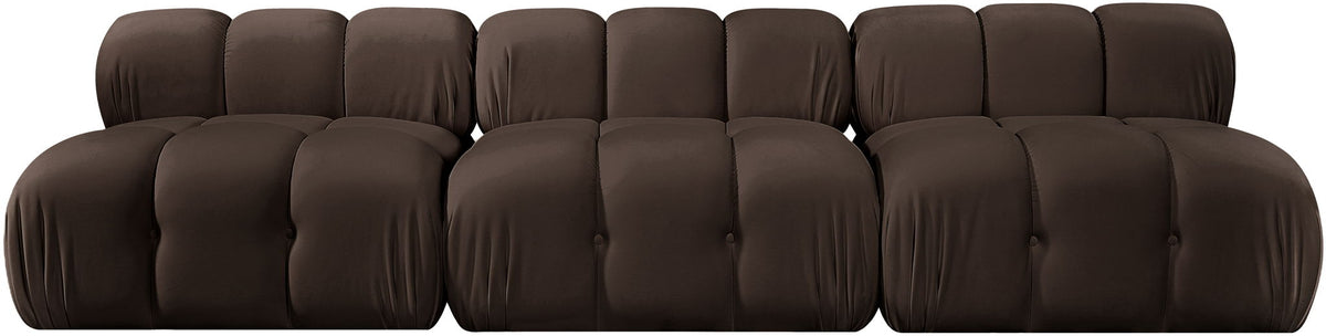 Orin - Velvet 3 Piece Modular Sofa