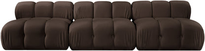 Orin - Velvet 3 Piece Modular Sofa