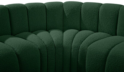 Arc - Boucle Fabric 3 Piece Modular U-Shaped Sofa