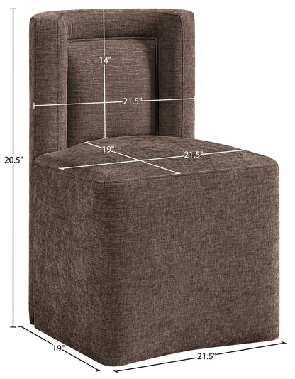 Duvina - Chenille Performance Fabric Dining Chair (Set of 2)