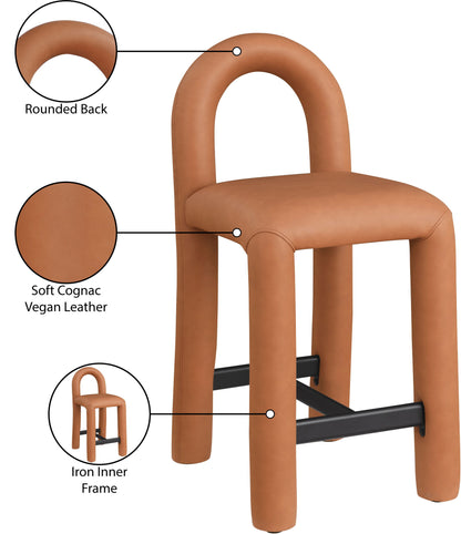 Amari - Faux Leather Stool