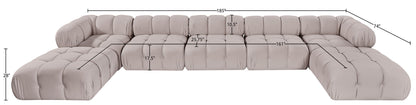 Orin - 7 Piece Modular Sectional (3 Modular Chairs, 2 Corner Chairs & 2 Ottomans)