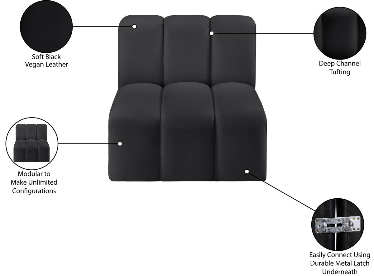 Arc - Faux Leather Straight Chair