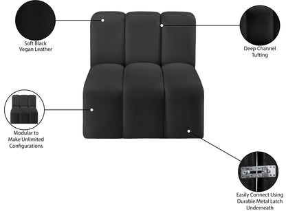 Arc - Faux Leather Straight Chair