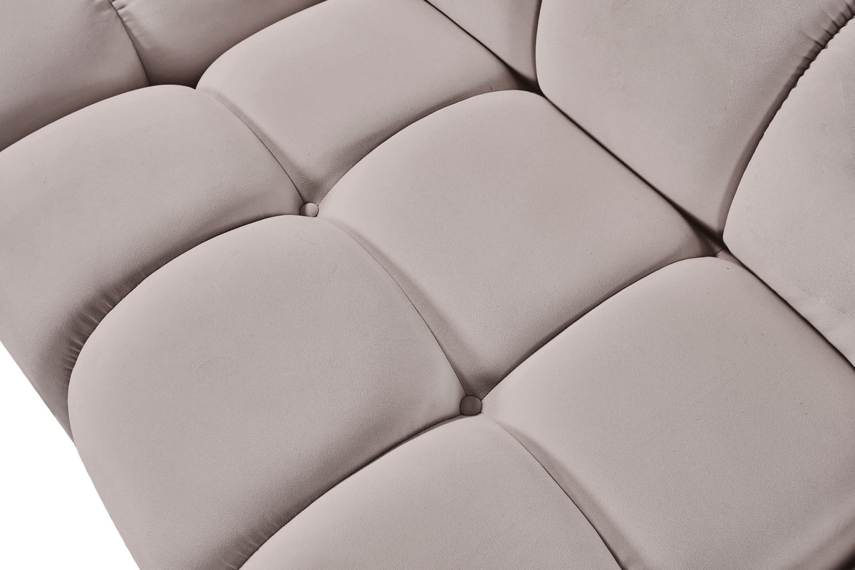 Orin - Velvet Performance Fabric Upholstered Modular Ottoman