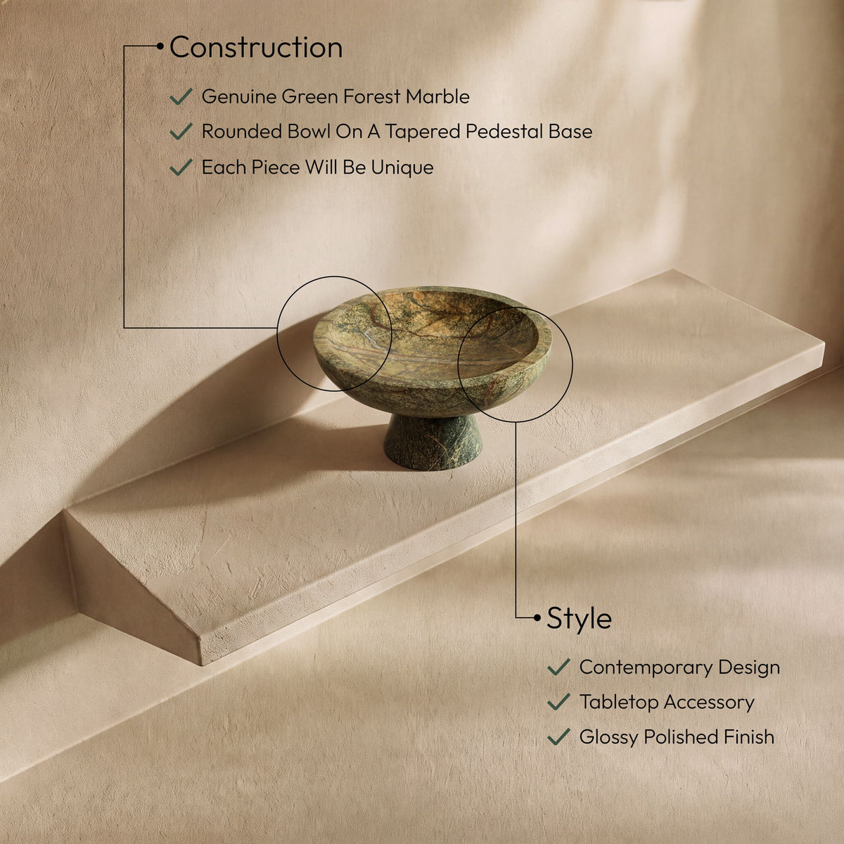 Simpson - Genuine Marble Bowl