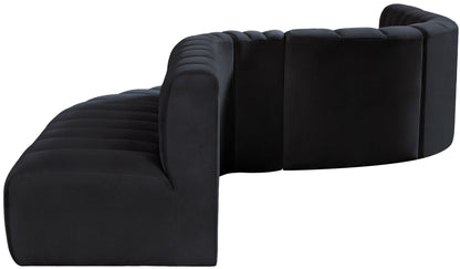 Arc - Velvet 8 Piece Curved Modular Sofa