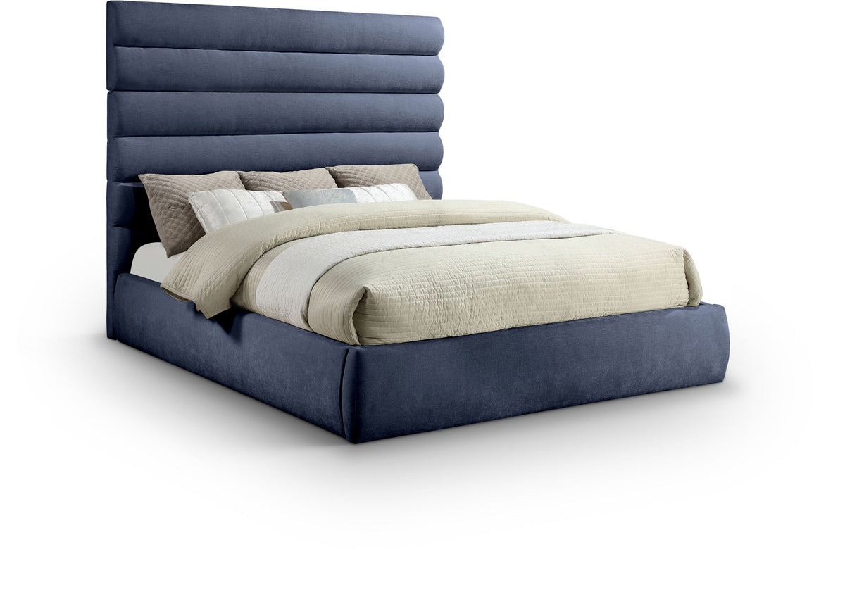 Adam - Chenille Fabric Bed With 70.5" Headboard