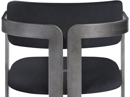 Aurum - Vegan Leather Upholstered Dining Chair With Gray Base (Set of 2)
