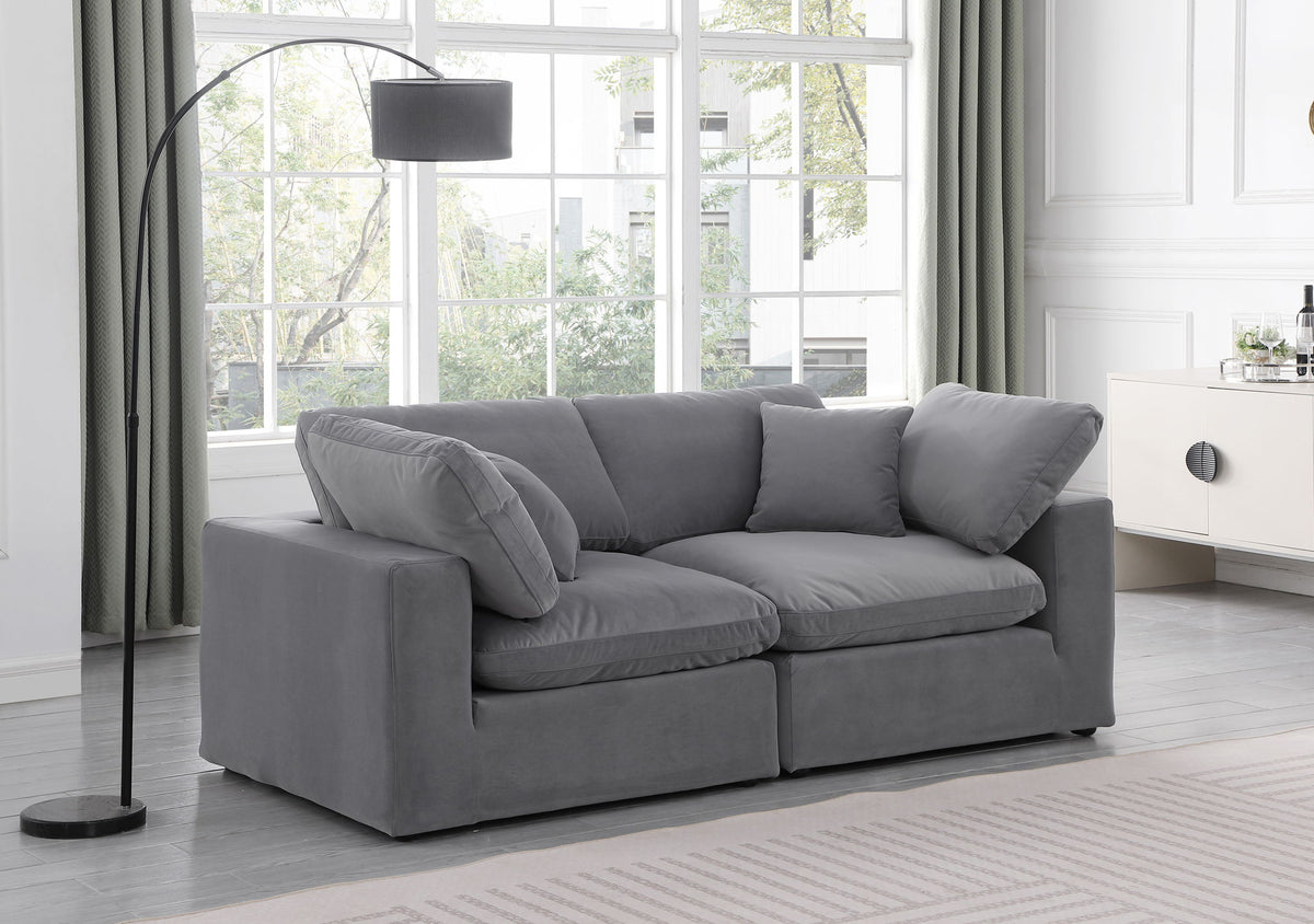 Comfy - Velvet Modular Sofa 2 Seats