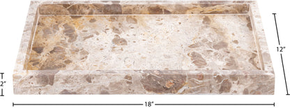 Barletta - Marble Rectangular Tray
