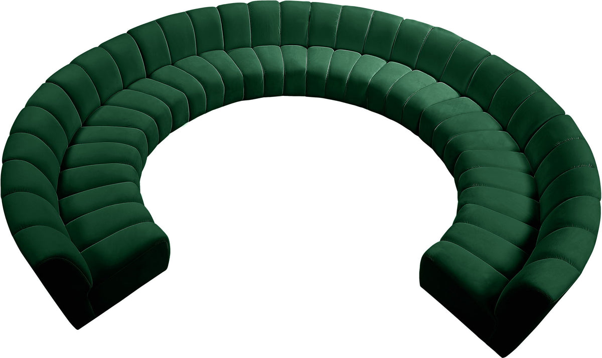 Infinity - 10 Piece Velvet Modular Sectional