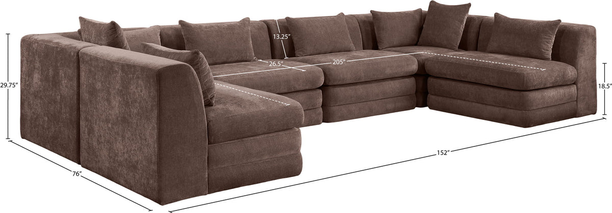 Stellar - 6 Piece Upholstered Modular Sectional