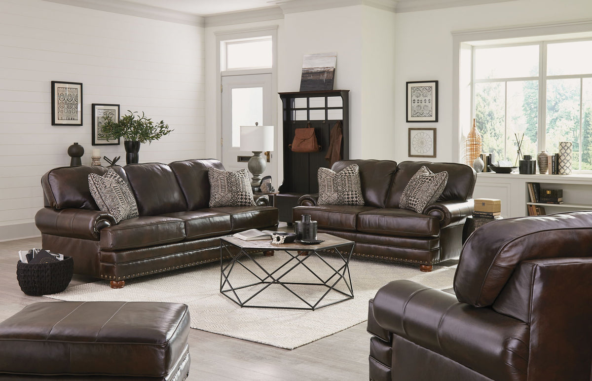 Roberto - Leather Chair - Cocoa