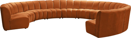 Infinity - 10 Piece Velvet Modular Sectional
