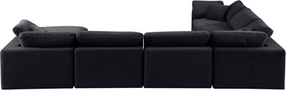 Comfy - 7 Piece Velvet Modular Sectional With Chaise
