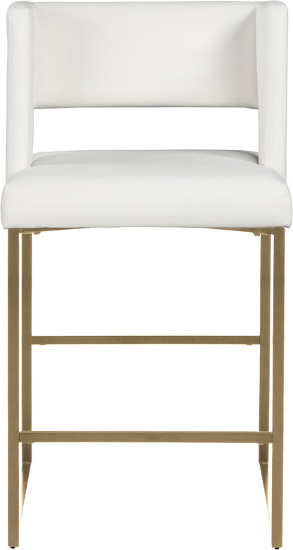 Caleb - Counter Stool with Gold Legs (Set of 2)