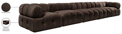 Orin - Fabric Velvet 5 Piece Modular Sofa