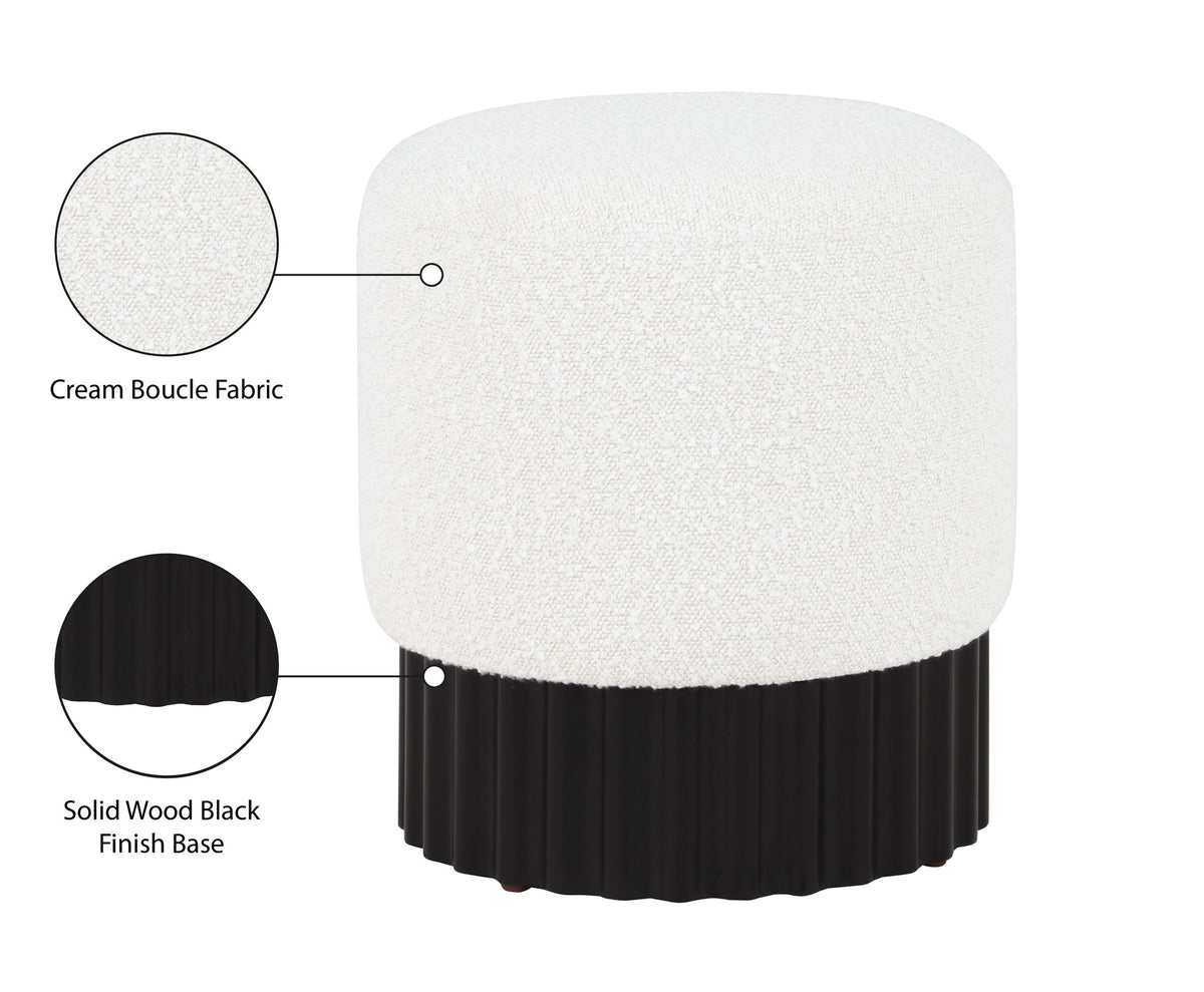Veranda - Ottoman / Stool With Black Base