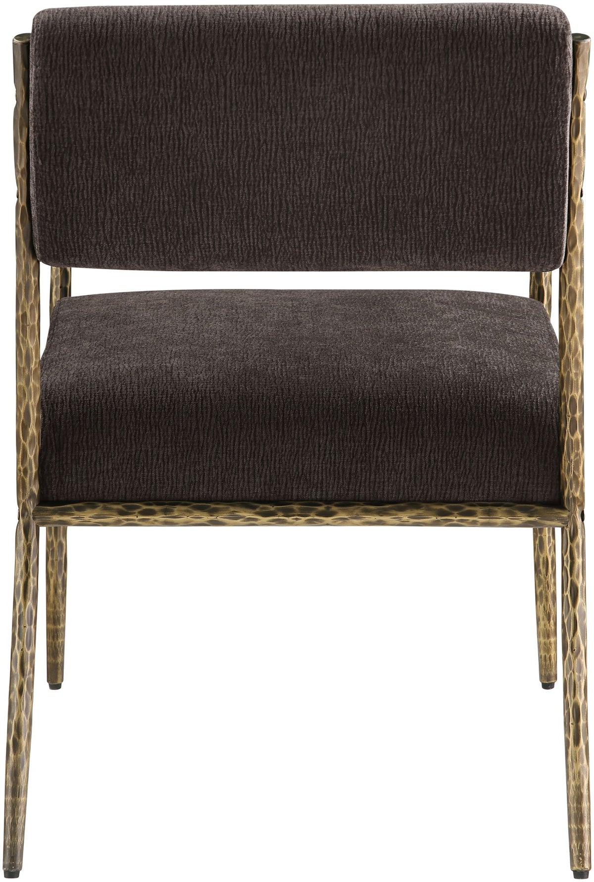 Bastille - Upholstered Dining Arm Chair (Set of 2) - Brass Frame