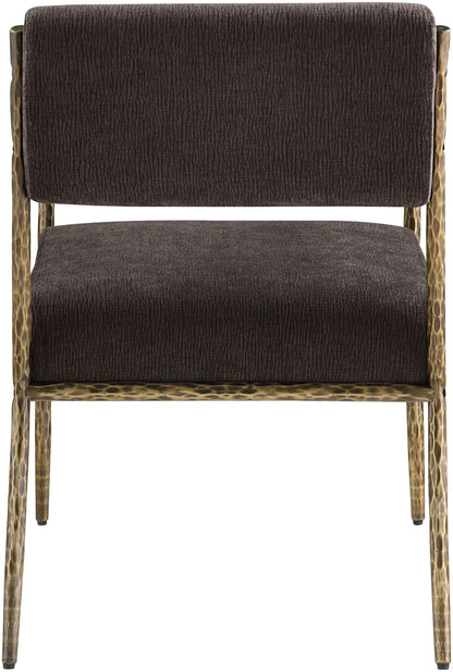 Bastille - Upholstered Dining Arm Chair (Set of 2) - Brass Frame