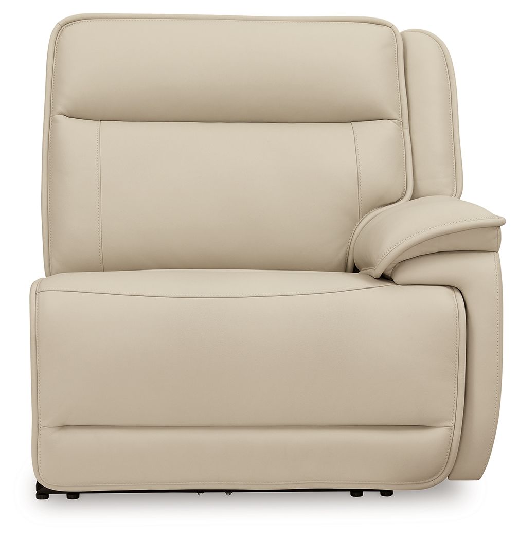 Double Deal - 4-Piece Power Reclining Sectional - Almond