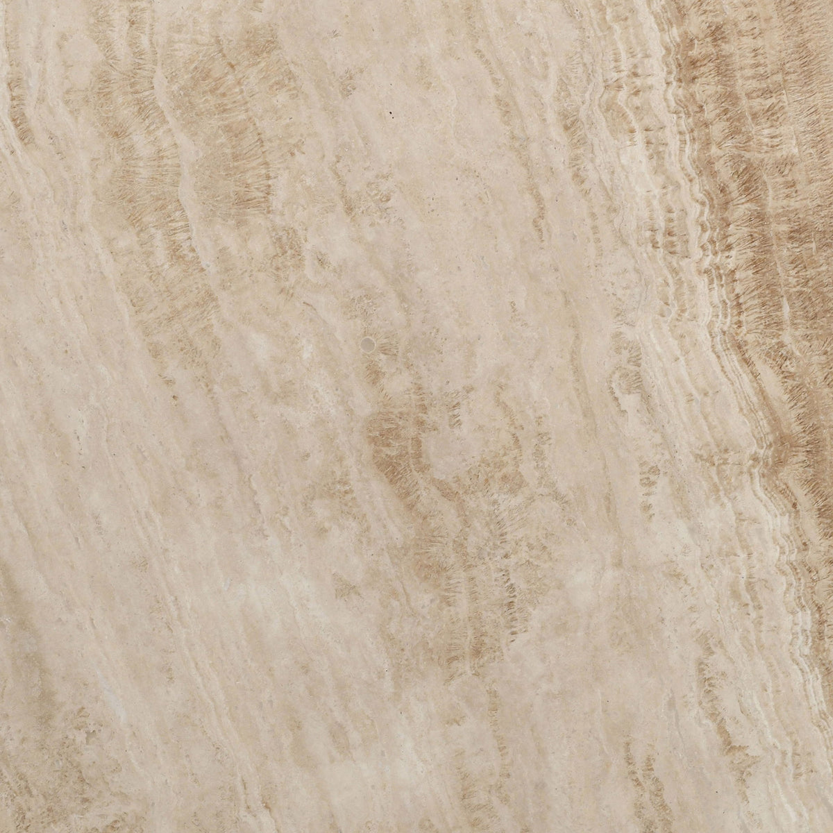 Strata - Travertine And Mango Wood Coffee Table - Brown / Beige
