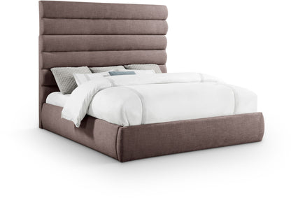 Adam - Linen Fabric Bed With 70.5" Headboard