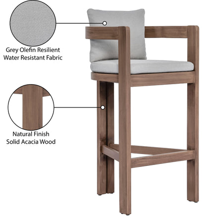 Newport - Water Resistant Fabric Upholstered Outdoor Patio Bar Stool