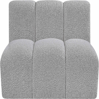 Arc - Boucle Fabric Straight Chair