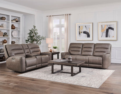 Lawson - Power Zero Gravity Triple Recline Sofa With DDT P2 - Sydney Brunette